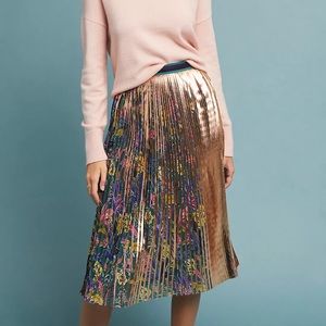 New Maeve Metallic Skirt by Anthro Size 4/Small